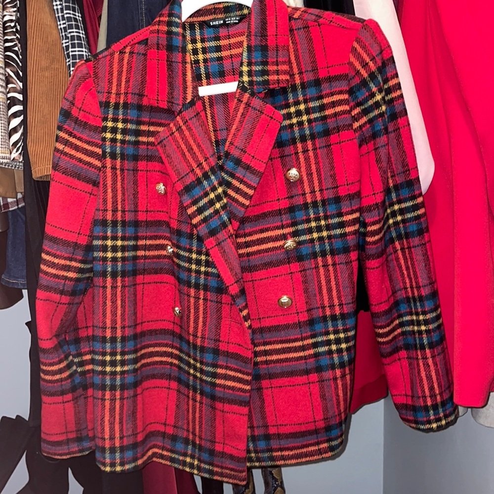 Plaid blazer